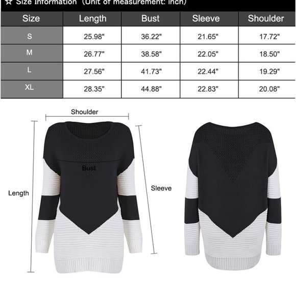 NWT Shermie Women's Cute Heart Pattern Casual Knitted Sweater - Picture 9 of 11